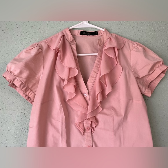 The Limited Pink Button Down Short Sleeves - Picture 2 of 8